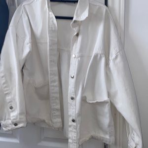 ZARA jean jacket in white